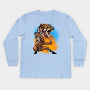 Shaolin Tiger Kids Long Sleeve T-Shirt